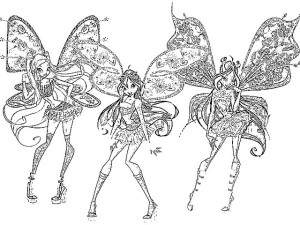 coloriage les winx club