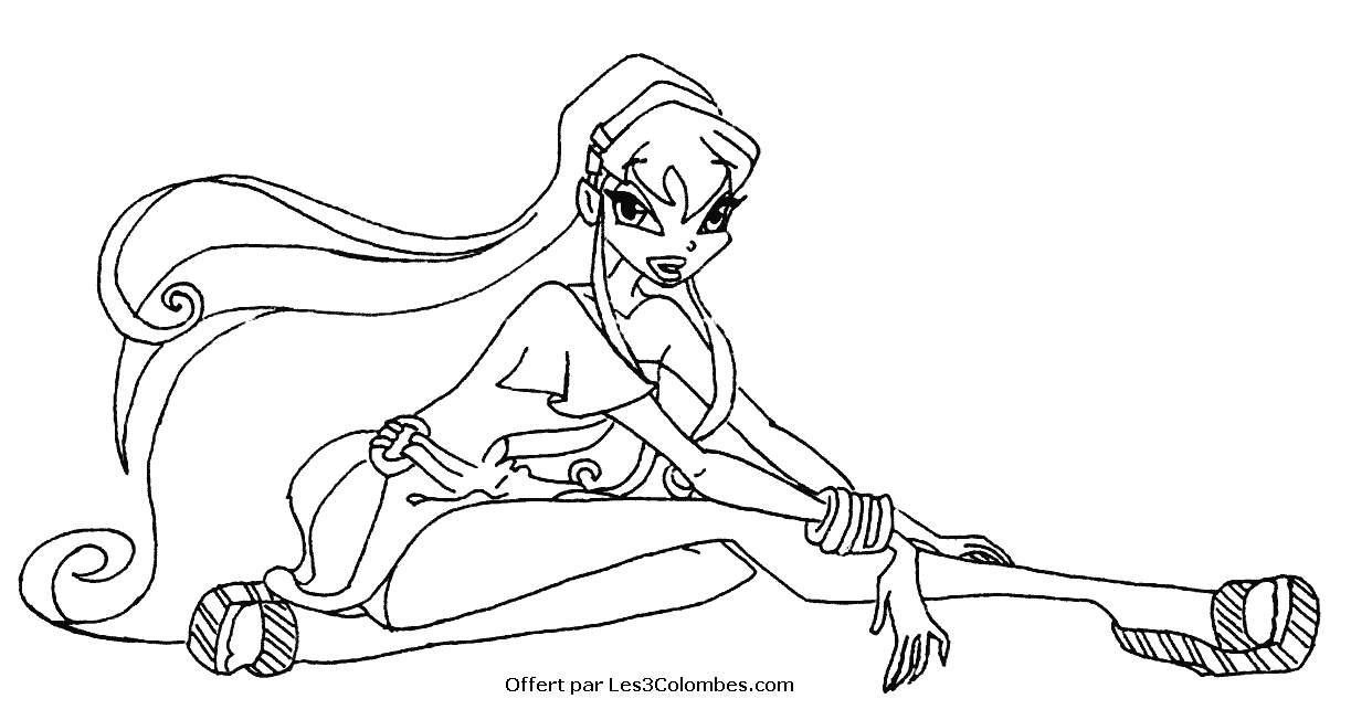 coloriage winx tecna a imprimer