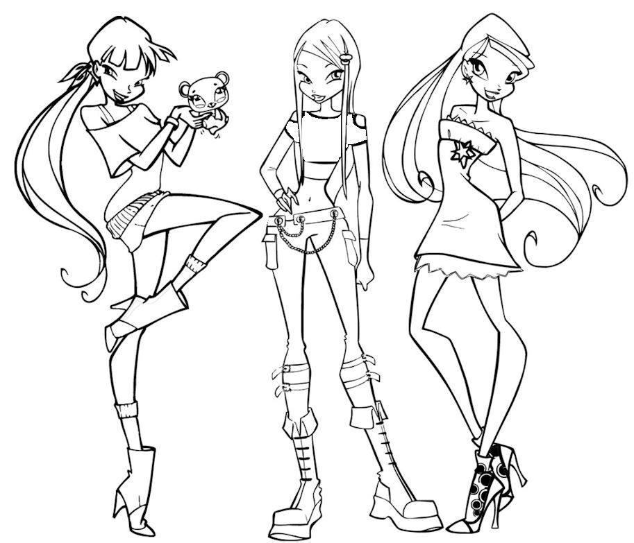 22 Dessins De Coloriage Winx à Imprimer