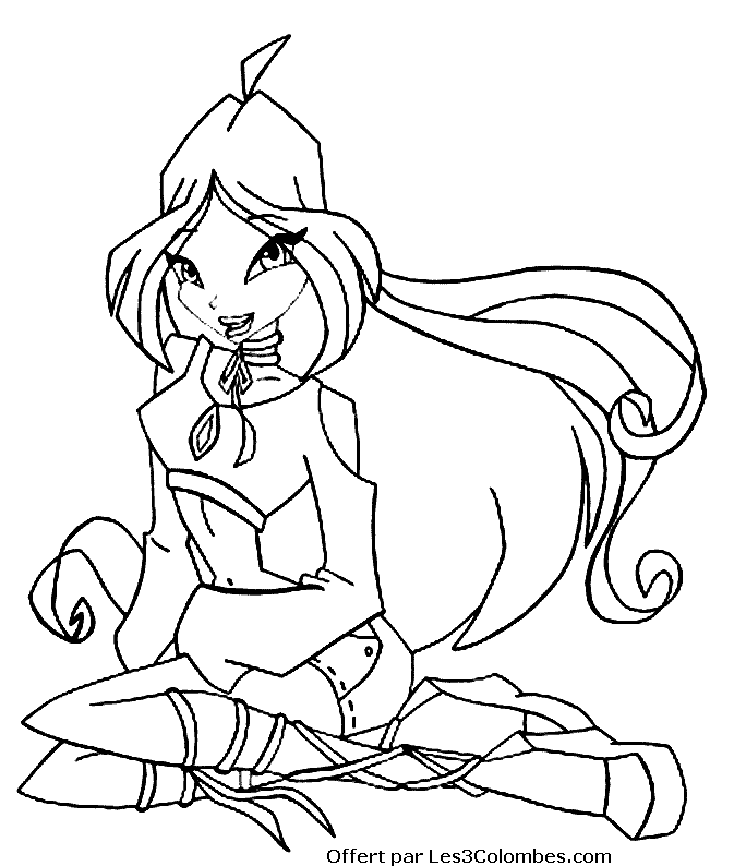 coloriage winx