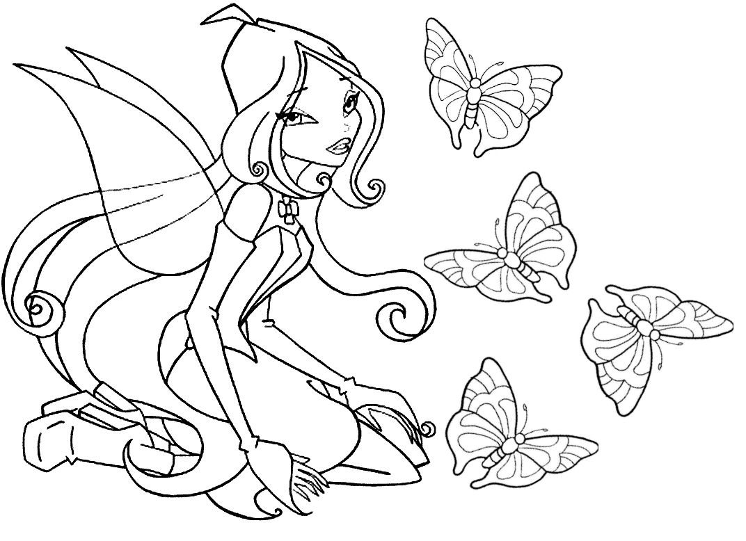 coloriage  dessiner winx musa believix