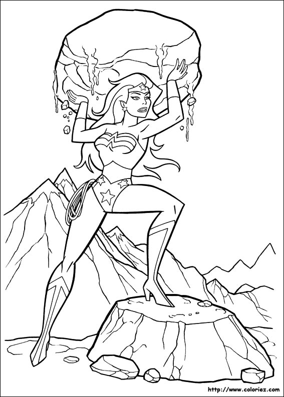 coloriage wonder woman