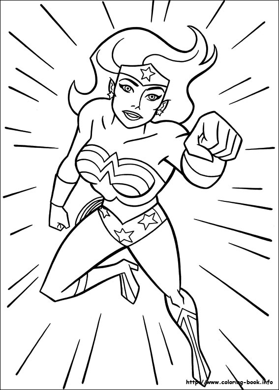 dessin de wonder woman