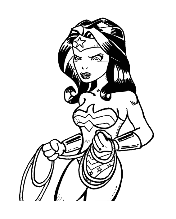 72 Dessins De Coloriage Wonder Woman à Imprimer