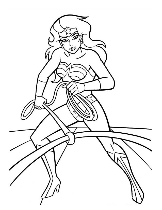 coloriage wonder woman