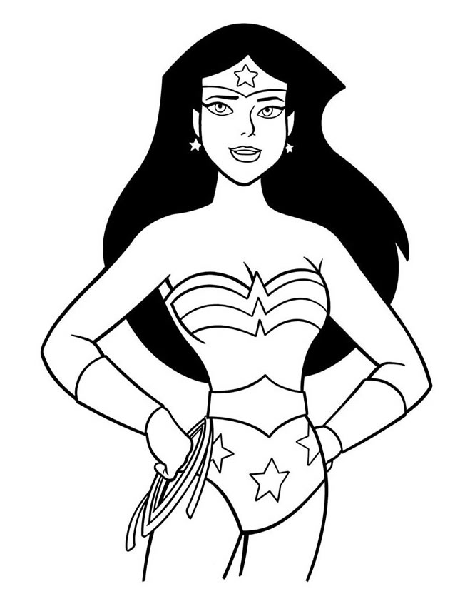 coloriage wonder woman