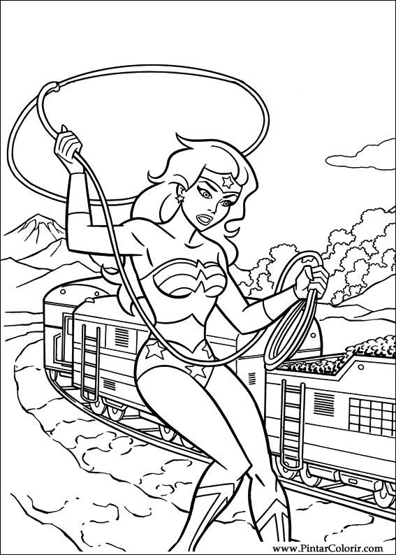 coloriage wonder woman