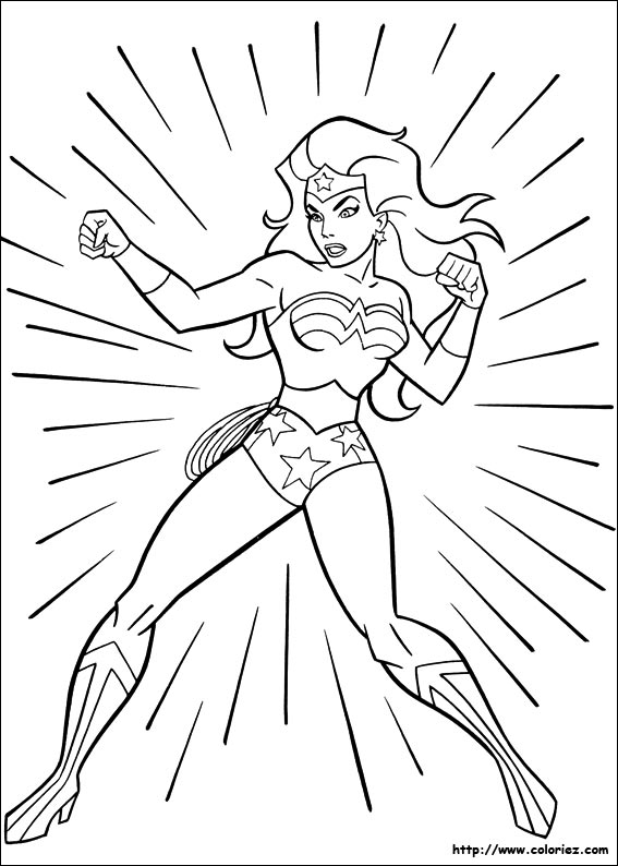 coloriage wonder woman