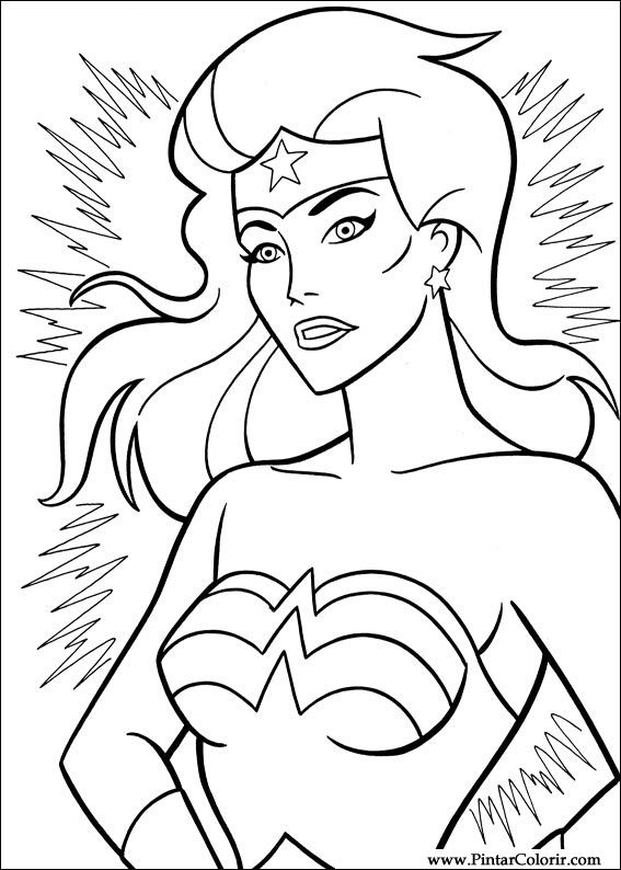 dessin wonder woman imprimer