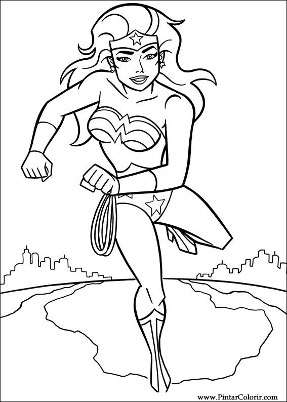 coloriage wonder woman