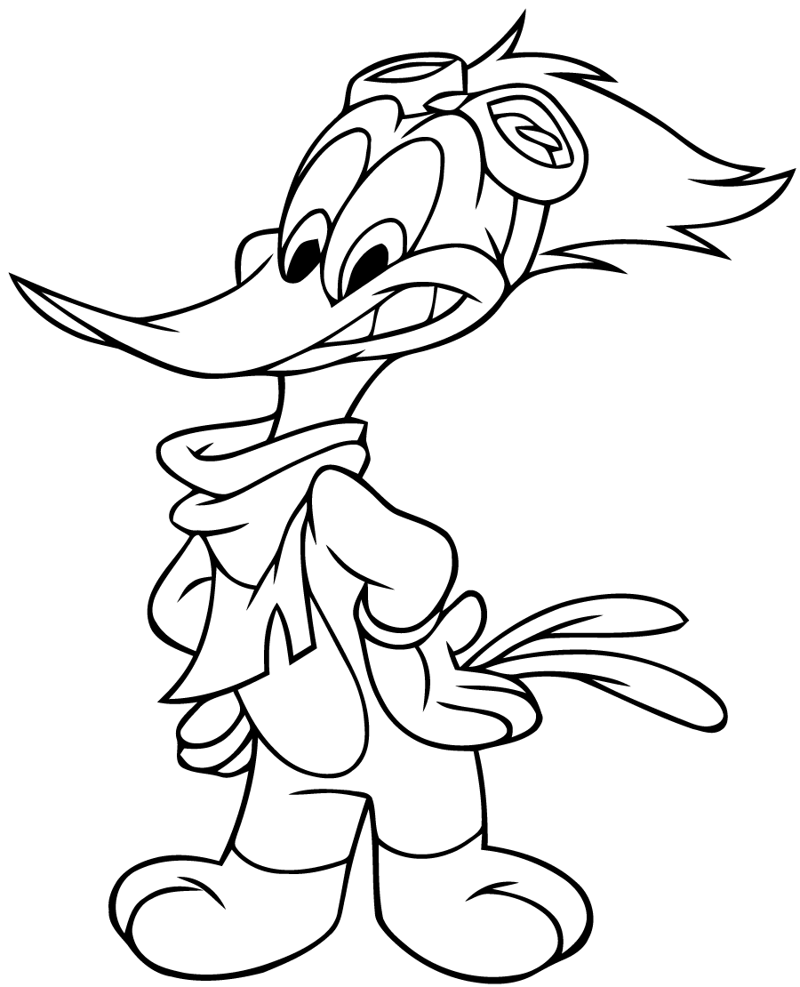 coloriage imprimer woody woodpecker
