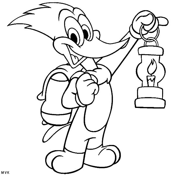 dessin gratuit woody woodpecker