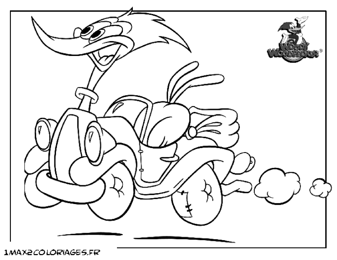 dessin de woody woodpecker