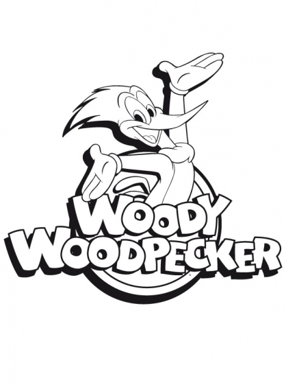 dessin woody woodpecker coloriage