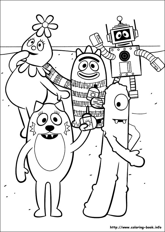 coloriage yo gabba gabba