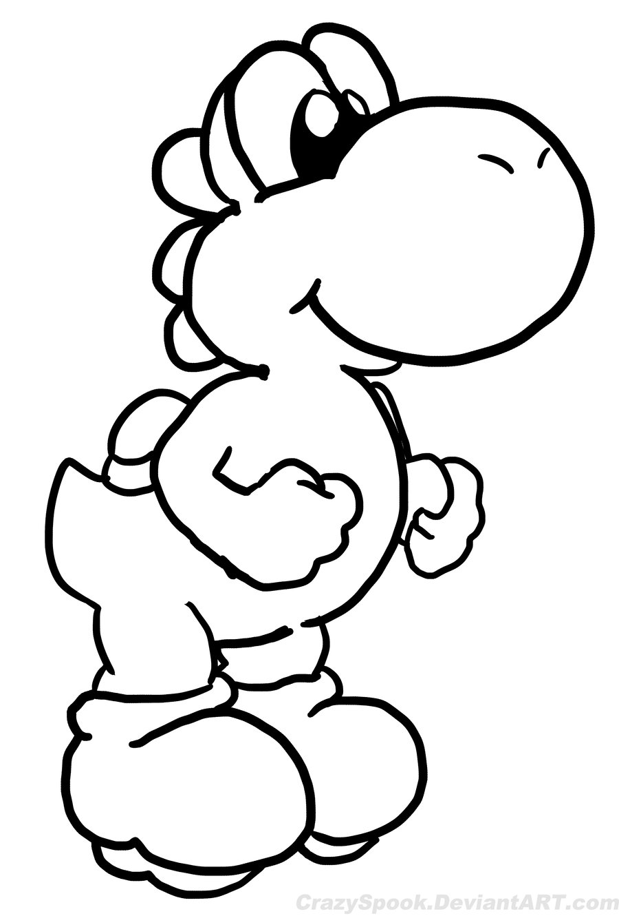 coloriage a dessiner yoshi et toad