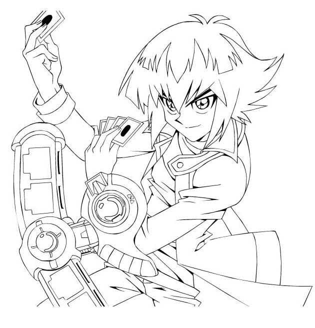 coloriage yu gi oh a imprimer gratuit