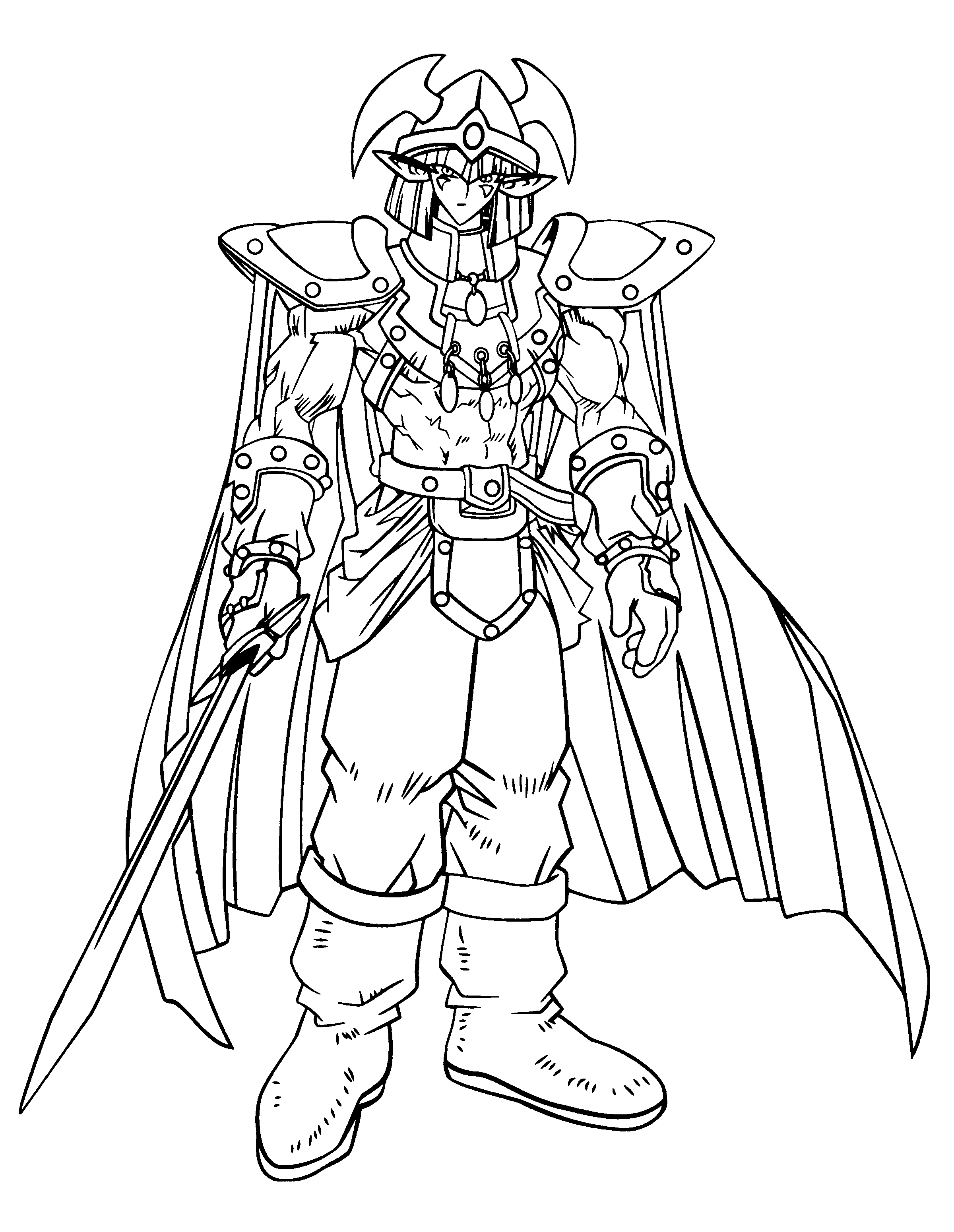 coloriage yu gi oh monstre