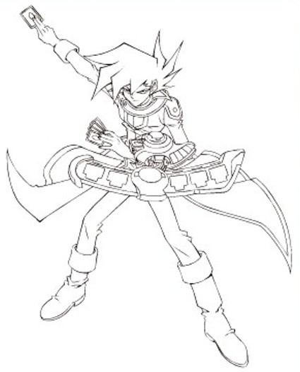 coloriage yu gi oh zexal a imprimer