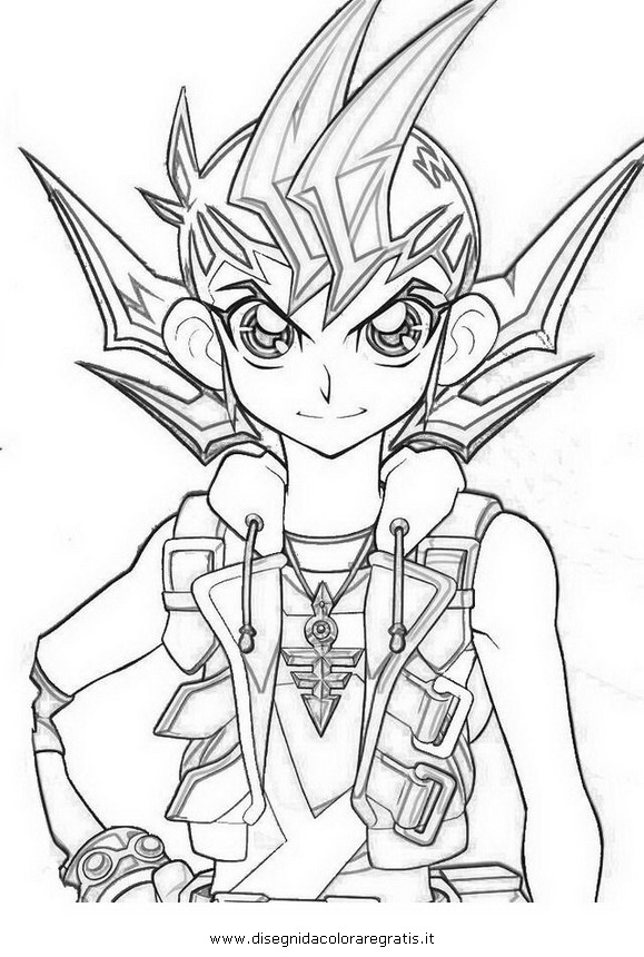 coloriage yu gi oh zexal a imprimer