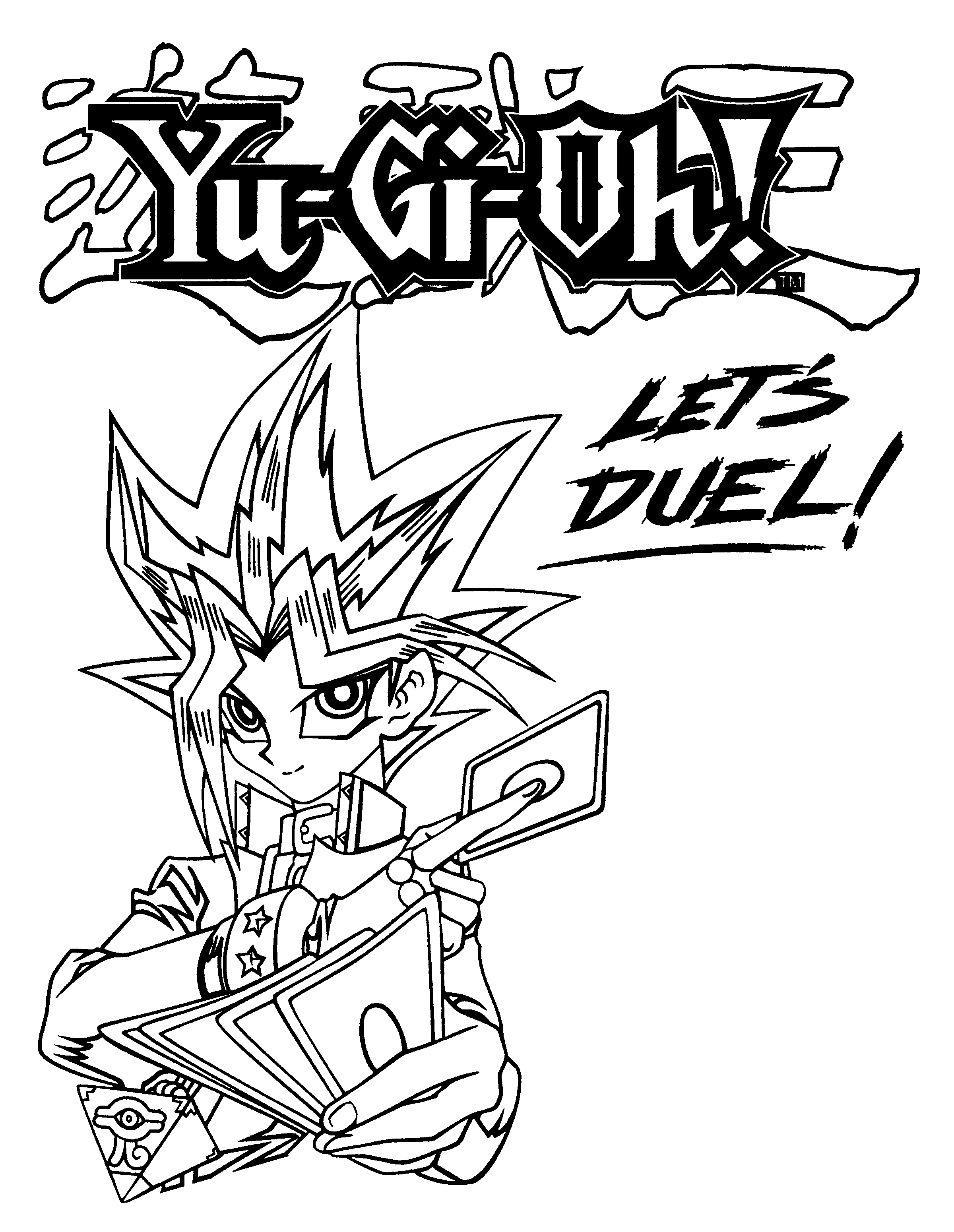 coloriage yu gi oh zexal a imprimer