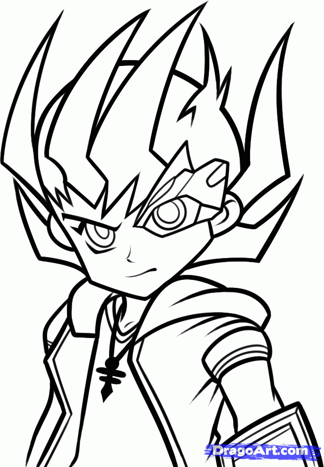 coloriage yu gi oh zexal