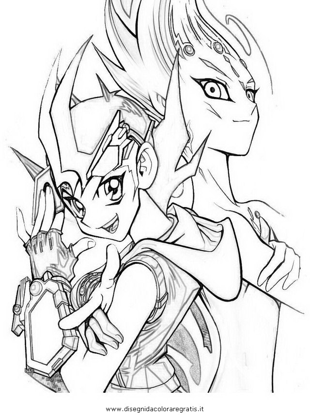 Yu Gi Oh Zexal Coloring Pages Sketch Coloring Page 