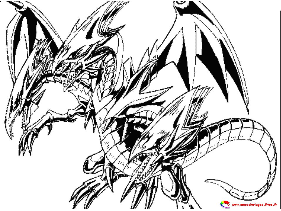 dessin Ã colorier a imprimer yu gi oh gratuit