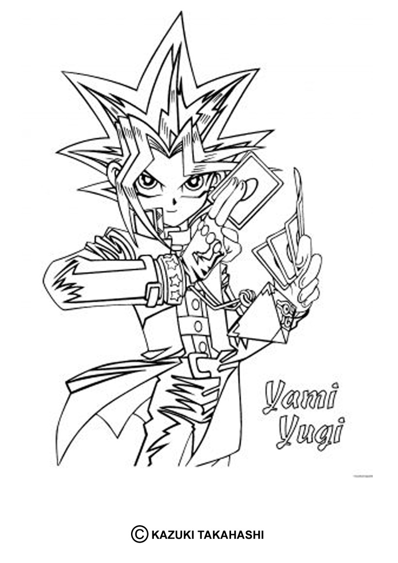 dessin à colorier à imprimer yu gi oh