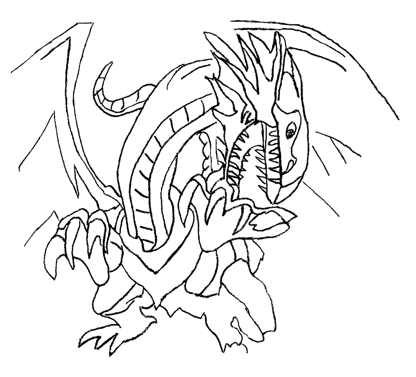 yugioh monsters coloring pages free - photo #10