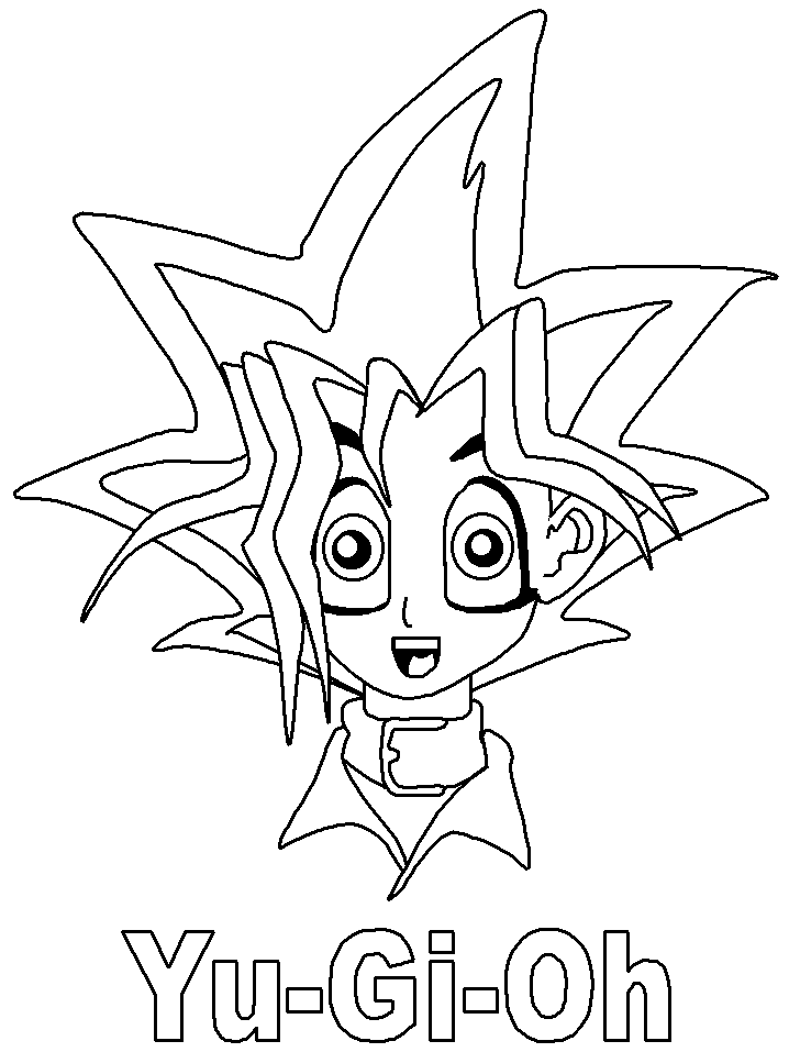 dessin à colorier yu gi oh 5ds à imprimer