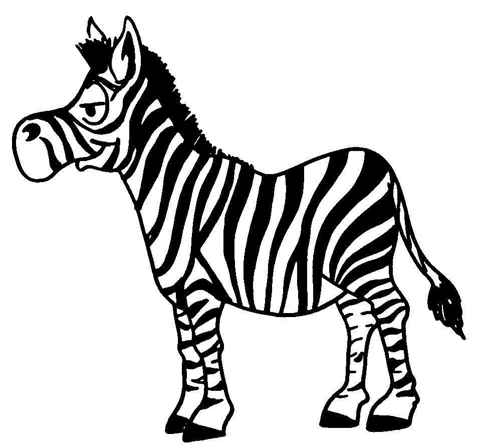 dessin à colorier masque de zebre