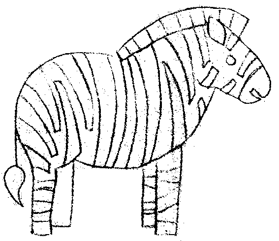 dessin de zebre a imprimer