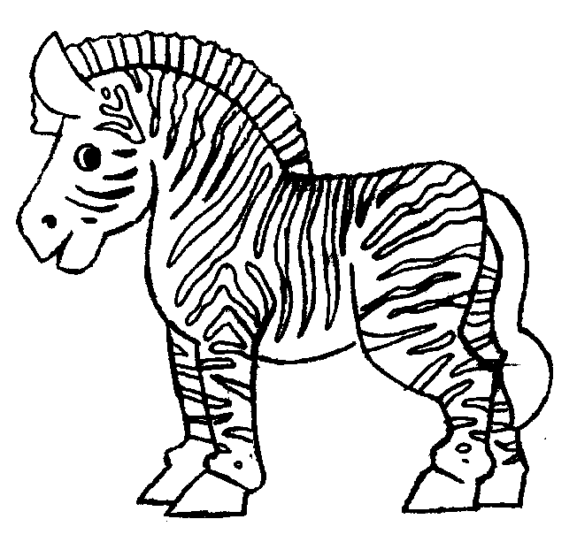 coloriage à dessiner zebre imprimer gratuit