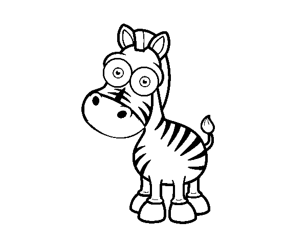 coloriage à dessiner zebre a imprimer gratuit