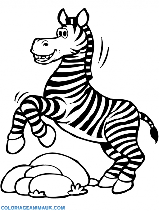 coloriage à dessiner zebre vasarely