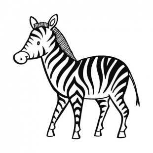 coloriage de zebre a imprimer