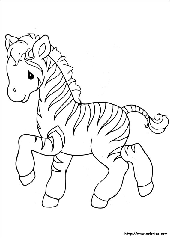Coloriage Zèbre à colorier - Dessin à imprimer coloriage animaux zebre