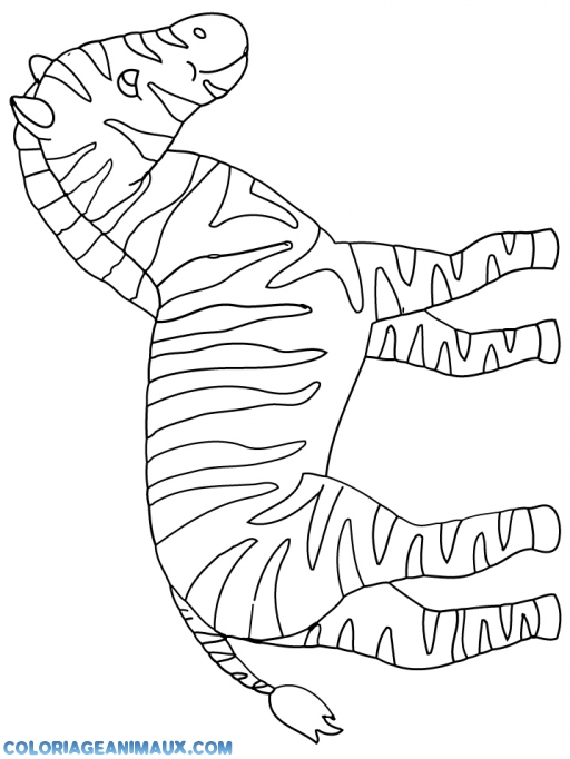 coloriage à dessiner zou le zebre a imprimer