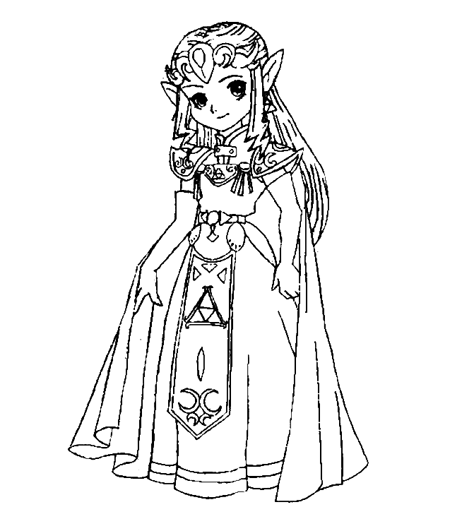 coloriage the legend of zelda