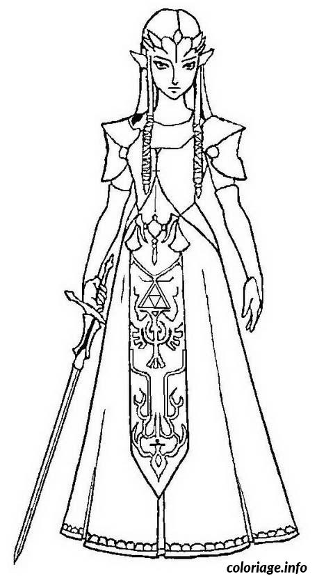 coloriage zelda