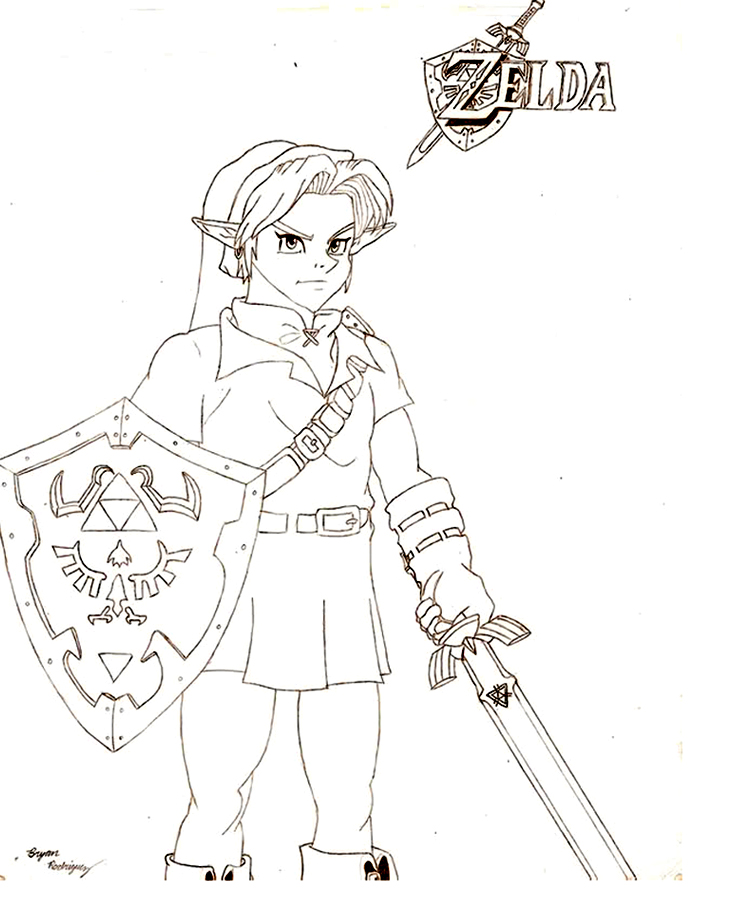 coloriage the legend of zelda