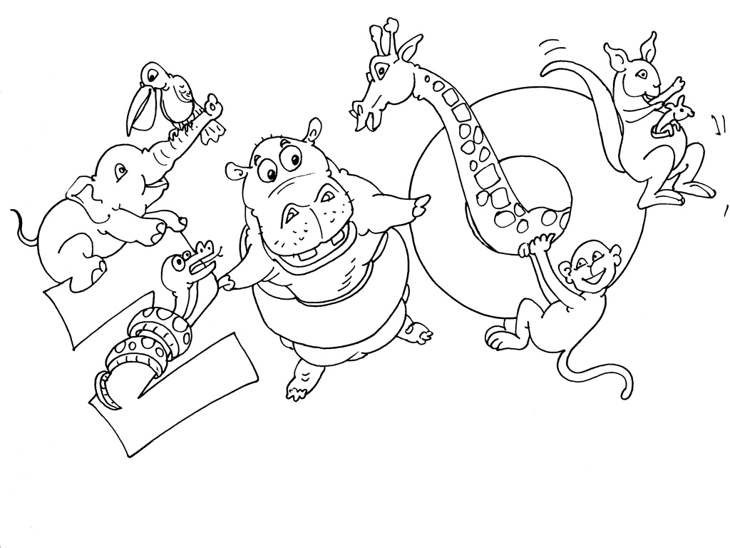 coloriage animaux du zoo gratuit