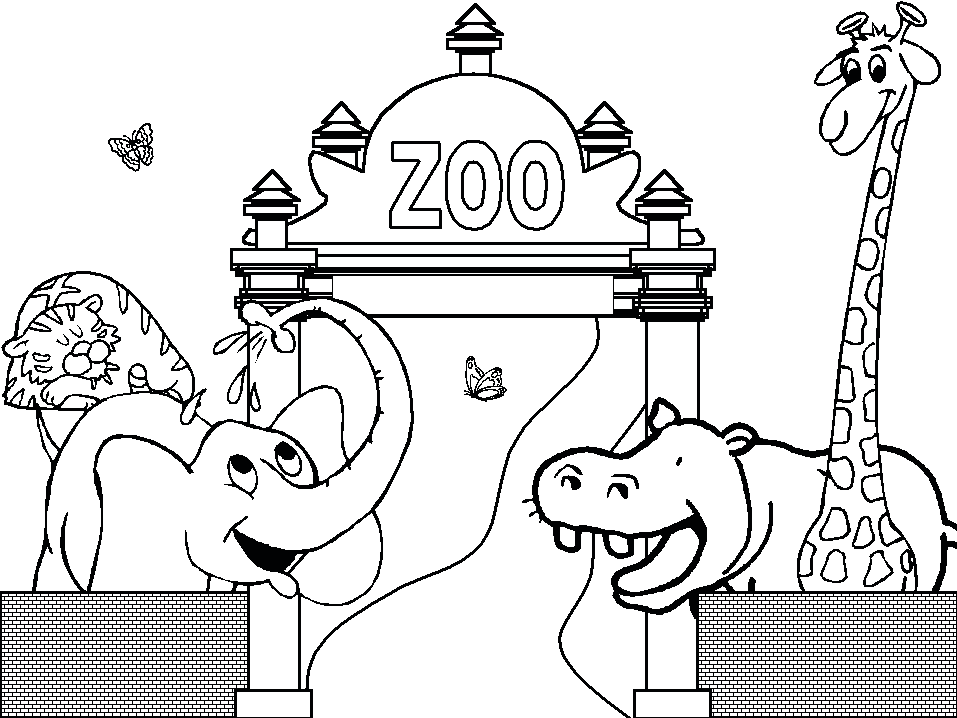 coloriage zoo