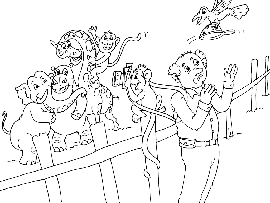 coloriage animaux du zoo gratuit