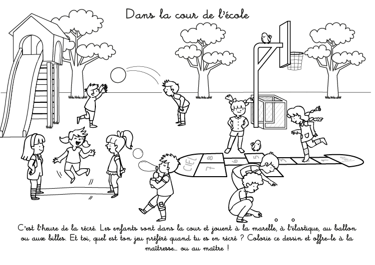 coloriage ecole en ligne