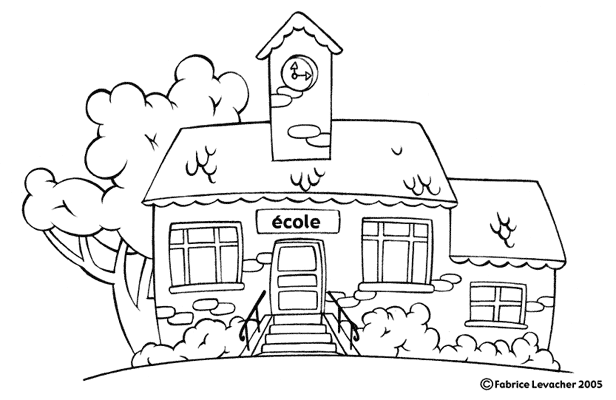 coloriage à l'école maternelle