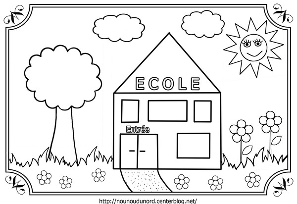 coloriage à imprimer école