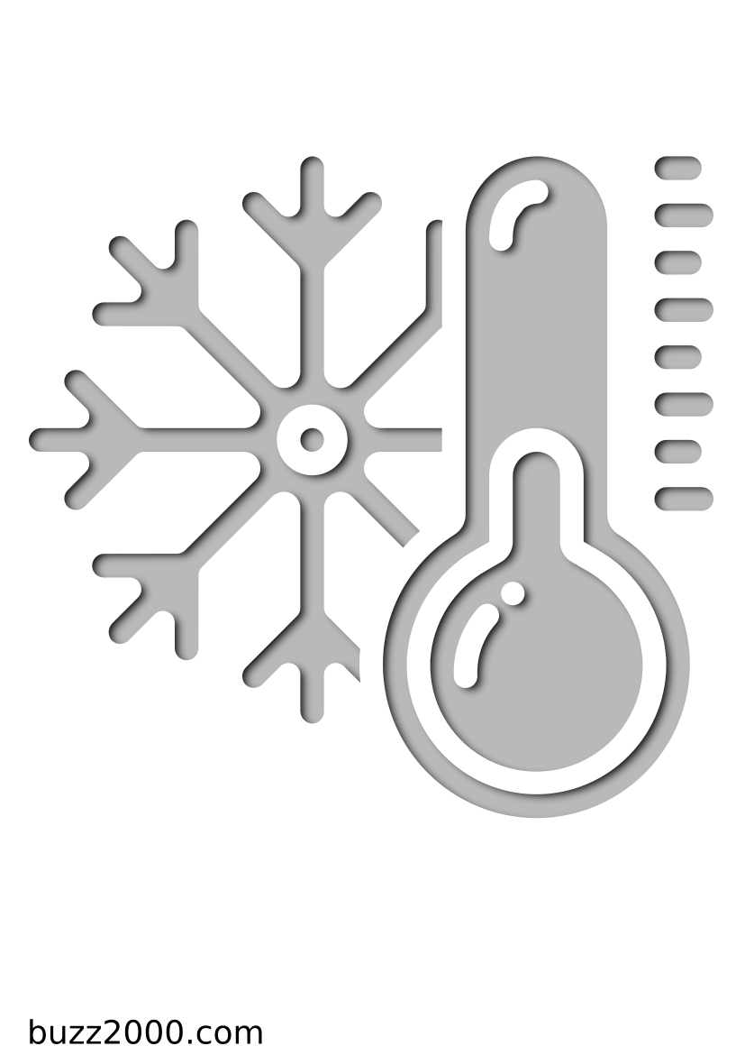 Pochoir Arctique Thermomètre