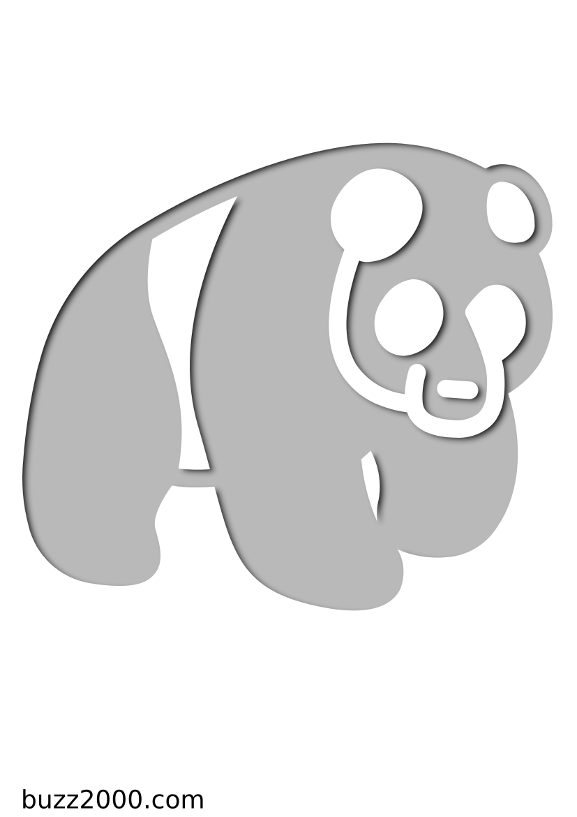 Pochoir Chine Panda